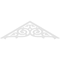 Ekena Millwork Pitch Athens Architectural Grade PVC Gable Pediment, 60"W x 17 1/2"H x 1"P (7/12) GPP060X018X100ATH - alternate 5